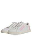 Dolce & Gabbana White Classic Calf Leather Sneakers Shoes