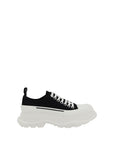 Alexander McQueen Black Cotton Chunky Sneakers