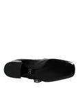Dolce & Gabbana Black Patent Leather Crystal Mary Jane Pumps Shoes