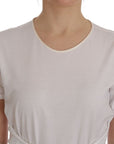 Dolce & Gabbana White Cotton Silk T-Shirt