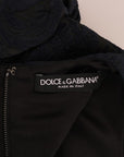 Dolce & Gabbana Black Blue Flare Mini Dress
