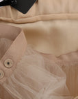 Dolce & Gabbana Gold Silk Crystal Embellished Dress