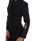 Dolce & Gabbana Black Brocade Blazer Jacket