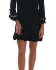 Dolce & Gabbana Crystal Green Stretch A-Line Short Dress