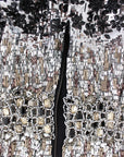 Dolce & Gabbana Crystal Silver Runway Handmade Dress