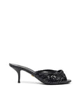 Dolce & Gabbana Black Snake Skin Platform Sandals