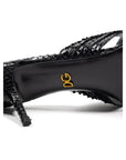 Dolce & Gabbana Black Snake Skin Platform Sandals