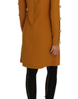 Dolce & Gabbana Brown Mini Crystal Embellished Dress