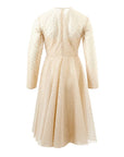 Lardini Beige Cotton Cocktail Dress