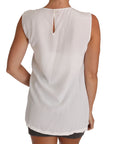 Dolce & Gabbana White Silk I LOVE ITALY Cami T-shirt