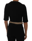 Dolce & Gabbana Black Short Croped Jacket Blazer
