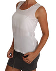 Dolce & Gabbana White Silk A-line Sleeveless Blouse T-Shirt Top