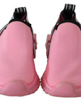 Dolce & Gabbana Pink Low Top Sorrento Sneakers Slip On Casual Shoes