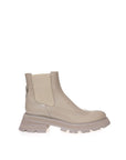 Alexander McQueen Beige Leather Chelsea Boots