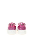 Casadei Fuchsia Fabric And Leather Low Top Sneakers