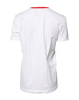 Dolce & Gabbana White Graphic Print Cotton Crew Neck T-shirt