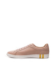 Bally Pink Fabric And Leather Low Top Sneakers