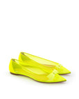 Christian Louboutin Yellow Mesh Ballet Flats