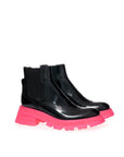 Alexander McQueen Black Leather Chelsea Boots