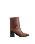 Burberry Brown Leather Ankle Boots