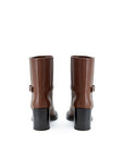 Burberry Brown Leather Ankle Boots