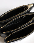 Dolce & Gabbana Black Exotic Leather Shoulder Sling Clutch Bag