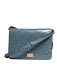 Dolce & Gabbana Green Exotic Leather DG Plaque Crossbody Mini Bag