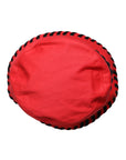 Dolce & Gabbana Red Lace Polyester Wide Brim Bucket Hat