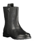 Ralph Lauren Black Leather Women Ankle Boot
