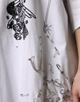 Dolce & Gabbana White Cotton DG BLESSED Printed T-shirt