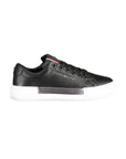 Tommy Hilfiger Black Leather Women's Sneaker