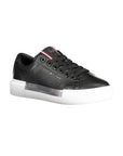 Tommy Hilfiger Black Leather Women's Sneaker