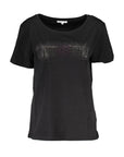 Patrizia Pepe Black Cotton Women T-Shirt