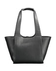 Tommy Hilfiger Black Polyurethane Women Handbag