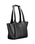 Tommy Hilfiger Black Polyurethane Women Handbag