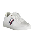 Tommy Hilfiger White Polyurethane Women Sneaker