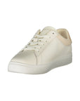 Tommy Hilfiger Beige Polyurethane Women Sneaker