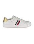 Tommy Hilfiger Bianco Polyurethane Women Sneaker
