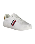 Tommy Hilfiger Bianco Polyurethane Women Sneaker