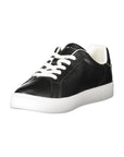 Tommy Hilfiger Black Leather Women Sneaker