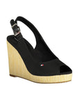 Tommy Hilfiger Black Polyester Women Sandal