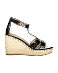 Ralph Lauren Black Leather Women Sandal