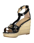 Ralph Lauren Black Leather Women Sandal