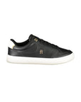 Tommy Hilfiger Black Polyurethane Women Sneaker