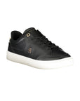 Tommy Hilfiger Black Polyurethane Women Sneaker
