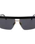 Max Mara Black Stainless Steel Sunglasses