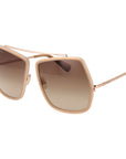 Max Mara Beige Metal Sunglasses