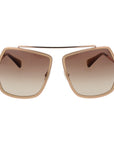 Max Mara Beige Metal Sunglasses