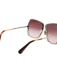 Max Mara Gold Metal Sunglasses