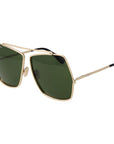 Max Mara Gold Metal Sunglasses